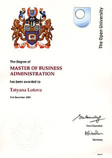 Master of Business Administration